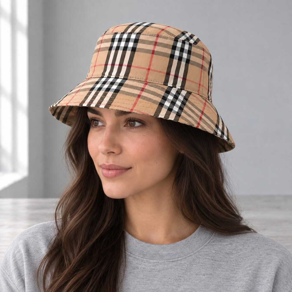 Burberry Vintage Check Bucket Hat - Picture 3 of 6